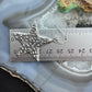 Cheyenne Custer Sterling Silver Tufa Cast Stars Dangle Earrings For Women