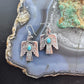 Sterling Silver Southwestern Style Turquoise Thunderbird Dangle Earrings For Women