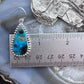 Sterling Silver Southwestern Style Teardrop Shattuckite Dangle Earrings For Women