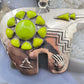 Vintage Native American Signed Sterling Silver Gaspite Fetish Bear Unisex Pendant