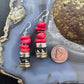 Tommy & Rosita Singer Sterling Silver Red Jasper Bead Dangle Earrings For Women