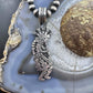 Richard Singer Native American Sterling Silver Overlay Kokopelli Dancer Unisex Pendant