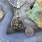 Sterling Silver Southwestern Style Turrietella Fossil Pendant For Women