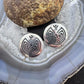 Clement Honie Vintage Native American Sterling Silver Man in the Maze Stud Earrings