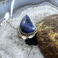 Sterling Silver Southwestern Style Teardrop Charoite Ring Size 9 For Women