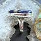 Sterling Silver Southwestern Style Teardrop Sodalite Ring Size 7.75 For Women