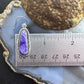 Native American Sterling Silver Charoite Decorated Dangle Earrings For Women
