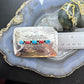 Sterling Silver Native American Turquoise & Coral Stamped Belt Buckle For Men