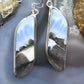 Sterling Silver  Southwestern Style Tilde-shape Blue Opal Agate Dangle Earrings For Women