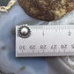 Native American Sterling Silver Stamped Rounded Concho Repousse Post Earrings