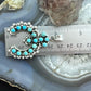 Sterling Silver Southwestern Style Multi Turquoise Decorated Naja Pendant For Women