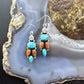 Sterling Silver Southwestern Style Multistone Cluster Dangle Earrings For Women #13