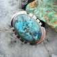 Sterling Silver Southwestern Style Oval Shattuckite Ring Size 7.75 For Women