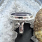 Sterling Silver Southwestern Style Oval Fluorite Crystal Ring Size 6.75 For Women