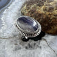 Sterling Silver Southwestern Style Oval Fluorite Crystal Ring Size 6.75 For Women