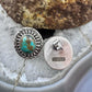 Sterling Silver Southwestern Style Oval Turquoise Decorated Stud Earrings For Women
