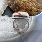 Sterling Silver Southwestern Style Mookaite Jasper Decorated Bar Ring Size 7.75 For Women