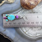 Sterling Silver Southwestern Style Turquoise,Purple Dahlia & CZ Dangle Earrings for Women