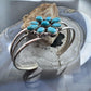 Sterling Southwestern Style Turquoise Cluster Decorated Bracelet For Women