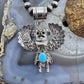 Alonzo Mariano Sterling Silver Turquoise Decorated Kachina Unisex Pendant