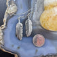 Sterling Silver Southwestern Style Feather Decorated Dangle Earrings For Women