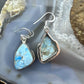 Sterling Silver Southwestern Style Blue Apatite Decorated Dangle Earrings For Women