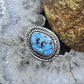 Sterling Silver Southwestern Style Golden Hill Turquoise Ring Size 6 For Women