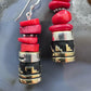 Tommy & Rosita Singer Sterling Silver Red Jasper Bead Dangle Earrings For Women