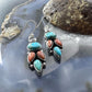 Sterling Silver Southwestern Style Multistone Cluster Dangle Earrings For Women #13