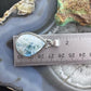 Sterling Silver Southwestern Style Teardrop Blue Moonstone Pendant For Women #1