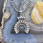 Southwestern Style Sterling Silver Decorated Cluster Naja Pendant For Women