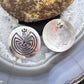 Clement Honie Vintage Native American Sterling Silver Man in the Maze Stud Earrings