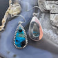 Sterling Silver Southwestern Style Teardrop Shattuckite Dangle Earrings For Women