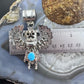 Alonzo Mariano Sterling Silver Turquoise Decorated Kachina Unisex Pendant