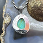 Sterling Silver Southwestern Style Natural Tibetan Turquoise Pendant For Women