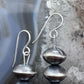Native American Sterling Silver Navajo Pearl Saucer Beads 10mm Dangle Earrings For Women