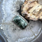 Sterling Silver Southwestern Style Seraphinite Bar Ring Size 8.5 For Women