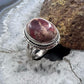 Sterling Silver Southwestern Style Oval Mexican Fire Opal Ring Size 8 For Women