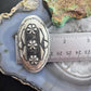 Leander Tahe Native American Sterling Silver Large Oval Repousse Post Earrings For Women
