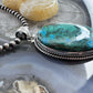 Sterling Silver Southwestern Style Oval Azurite Malachite Unisex Pendant