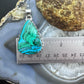 Sterling Silver Southwestern Style Triangle Azurite Malachite Unisex Pendant