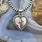 Native American Sterling Silver Wild Horse Heart Pendant For Women