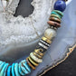 Tommy & Rosita Singer Sterling Silver Turquoise & Multistone Beads Necklace For Women