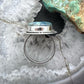 Sterling Silver Southwestern Style Oval Shattuckite Ring Size 7.75 For Women