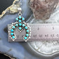 Sterling Silver Southwestern Style Multi Turquoise Decorated Naja Pendant For Women