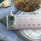 Sterling Silver Southwestern Style Rectangle Moss Agate Dangle Earrings For Women