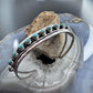 Sterling Silver Southwestern Style Turquoise Single Row Bracelet For Women