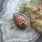 Sterling Silver Southwestern Style Teardrop Mariam Jasper Ring Size 9 For Women