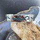 Ray Begay Native American Sterling Silver Chip Inlay Gila Monster Bracelet For Women