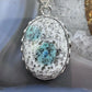 Sterling Silver Southwestern Style Oval K2 Jasper Decorated Pendant For Women